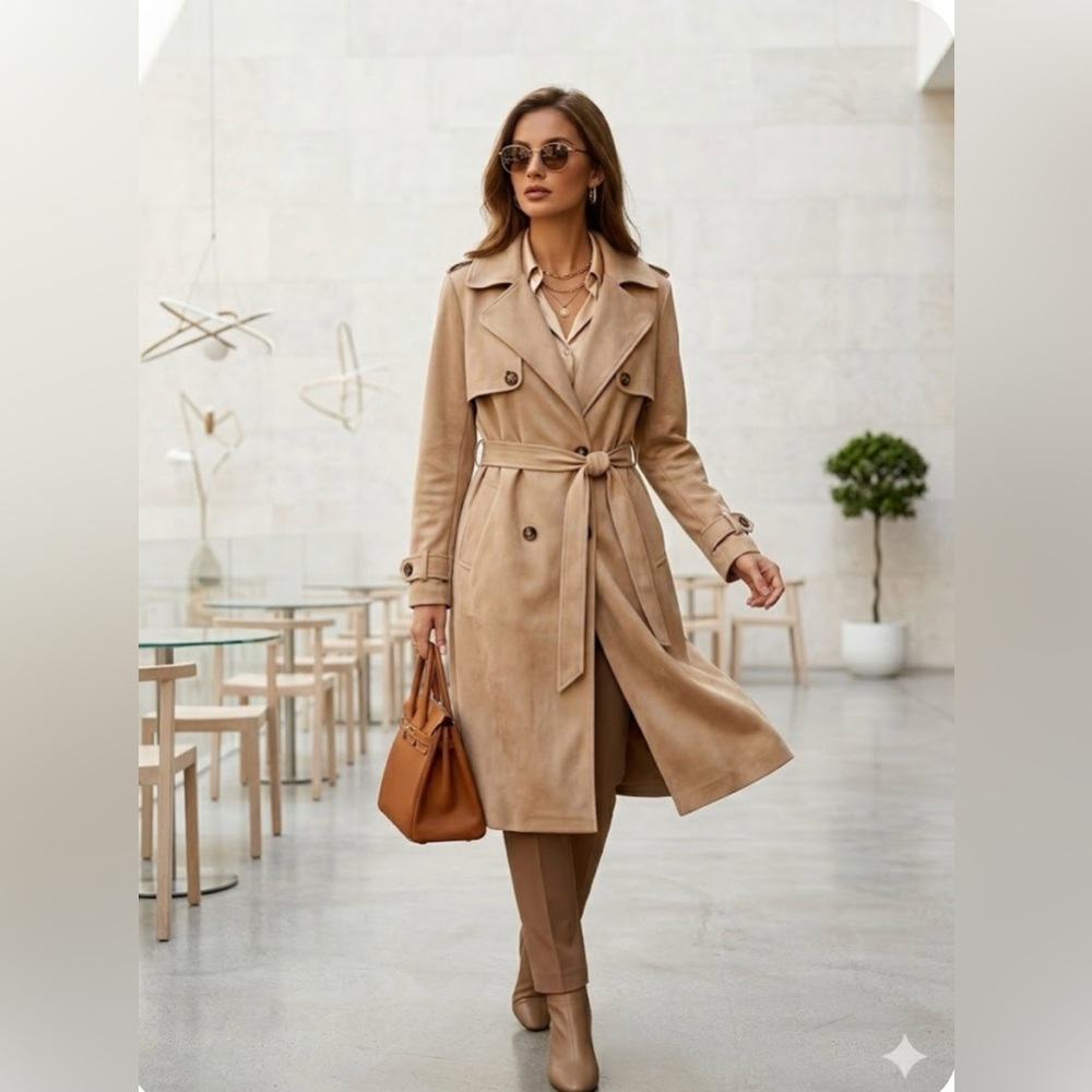 Chic Beige Trench Coat